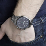 Buy Shop Gucci G Timeless Chronograph Grey Dial Silver Steel Strap Watch For Men - YA126238 USA Online