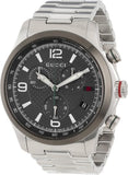 Buy Shop Gucci G Timeless Chronograph Grey Dial Silver Steel Strap Watch For Men - YA126238 USA Online