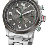 Buy Shop Gucci G Timeless Chronograph Grey Dial Silver Steel Strap Watch For Men - YA126238 USA Online