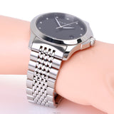 Buy Shop Gucci G Timeless Diamonds Black Dial Silver Steel Strap Watch For Men - YA126405 USA Online