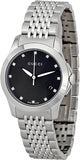 Buy Shop Gucci G Timeless Diamonds Black Dial Silver Steel Strap Watch For Men - YA126405 USA Online