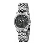 Buy Shop Gucci G Timeless Diamonds Mother of Pearl Black Dial Silver Mesh Bracelet Watch For Women - YA126507 USA Online
