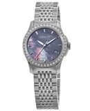 Buy Shop Gucci G Timeless Diamonds Mother of Pearl Black Dial Silver Mesh Bracelet Watch For Women - YA126507 USA Online