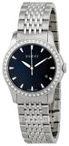 Buy Shop Gucci G Timeless Diamonds Mother of Pearl Black Dial Silver Mesh Bracelet Watch For Women - YA126507 USA Online
