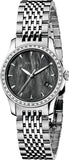 Buy Shop Gucci G Timeless Diamonds Mother of Pearl Black Dial Silver Mesh Bracelet Watch For Women - YA126507 USA Online