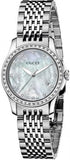 Buy Shop Gucci G Timeless Diamonds Mother of Pearl Dial Silver Mesh Bracelet Watch For Women - YA126508 USA Online