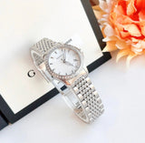 Buy Shop Gucci G Timeless Diamonds Mother of Pearl Dial Silver Steel Strap Watch For Women - YA126506 USA Online