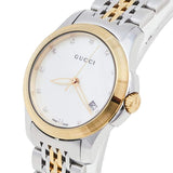 Buy Shop Gucci G Timeless Diamonds Mother of Pearl Dial Two Tone Mesh Bracelet Watch for Women - YA126513 USA Online