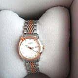 Buy Shop Gucci G Timeless Diamonds Mother of Pearl Dial Two Tone Mesh Bracelet Watch For Women - YA126514 USA Online