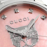 Buy Shop Gucci G Timeless Diamonds Pink Mother of Pearl Dial Silver Steel Strap Watch for Women - YA1265025 USA Online