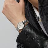 Buy Shop Gucci G Timeless Diamonds White Dial Silver Steel Strap Watch for Women - YA1265064 USA Online