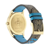 Buy Shop Gucci G Timeless Disney Donald Duck Brown Dial Brown Leather Strap Watch For Women - YA1264167 USA Online