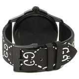 Buy Shop Gucci G Timeless Ghost Black Dial Black Leather Strap Watch For Men - YA1264018 USA Online
