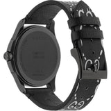 Buy Shop Gucci G Timeless Ghost Black Dial Black Leather Strap Watch For Men - YA1264018 USA Online