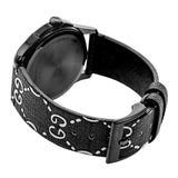 Buy Shop Gucci G Timeless Ghost Black Dial Black Leather Strap Watch For Men - YA1264018 USA Online