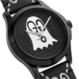 Buy Shop Gucci G Timeless Ghost Black Dial Black Leather Strap Watch For Men - YA1264018 USA Online