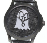 Buy Shop Gucci G Timeless Ghost Black Dial Black Leather Strap Watch For Men - YA1264018 USA Online
