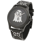 Buy Shop Gucci G Timeless Ghost Black Dial Black Leather Strap Watch For Men - YA1264018 USA Online