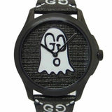 Buy Shop Gucci G Timeless Ghost Black Dial Black Leather Strap Watch For Men - YA1264018 USA Online