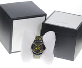 Gucci G Timeless Ghost Black Dial Black Leather Strap Watch For Men - YA1264019