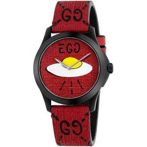 Buy Shop Gucci G Timeless Ghost Red Dial Red Leather Strap Watch For Men - YA1264023 USA Online