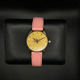 Buy Shop Gucci G Timeless Gold Dial Pink Leather Strap Watch for Women - YA1265041 USA Online