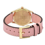 Buy Shop Gucci G Timeless Gold Dial Pink Leather Strap Watch for Women - YA1265041 USA Online