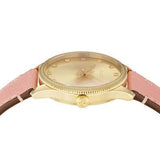 Buy Shop Gucci G Timeless Gold Dial Pink Leather Strap Watch for Women - YA1265041 USA Online