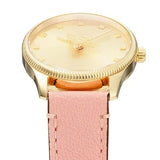 Buy Shop Gucci G Timeless Gold Dial Pink Leather Strap Watch for Women - YA1265041 USA Online