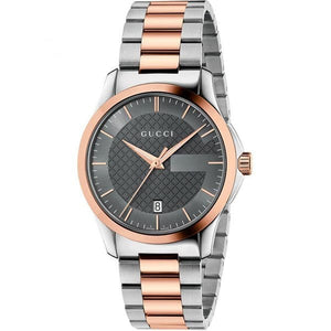 Buy Shop Gucci G Timeless Grey Dial Two Tone Steel Strap Watch For Men - YA126446 USA Online