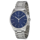 Buy Shop Gucci G Timeless Blue Dial Silver Steel Strap Watch For Men - YA126316 USA Online