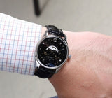 Buy Shop Gucci G-Timeless Moonphase Black Dial Black Leather Strap Watch For Men - YA126327 USA Online