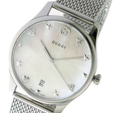 Buy Shop Gucci G-Timeless Mother of Pearl Dial Silver Mesh Bracelet Watch For Women - YA1264040 USA Online