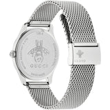 Buy Shop Gucci G-Timeless Mother of Pearl Dial Silver Mesh Bracelet Watch For Women - YA126583 USA Online