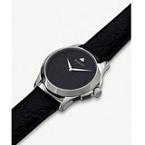 Buy Shop Gucci G Timeless Quartz Black Dial Black Leather Strap Watch For Men - YA1264031 USA Online