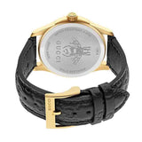 Buy Shop Gucci G Timeless Quartz Black Dial Black Leather Strap Watch For Women - YA1264034A USA Online
