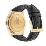 Buy Shop Gucci G Timeless Quartz Black Dial Black Leather Strap Watch For Women - YA1264034A USA Online