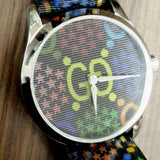 Buy Shop Gucci G Timeless Quartz Black Dial Black Leather Strap Watch For Women - YA1264146 USA Online