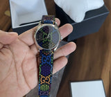 Buy Shop Gucci G Timeless Quartz Black Dial Black Leather Strap Watch For Women - YA1264146 USA Online