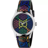 Buy Shop Gucci G Timeless Quartz Black Dial Black Leather Strap Watch For Women - YA1264146 USA Online