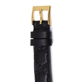 Buy Shop Gucci G Timeless Quartz Black Dial Black Leather Strap Watch For Women - YA126581A USA Online