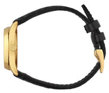Buy Shop Gucci G Timeless Quartz Black Dial Black Leather Strap Watch For Women - YA126581A USA Online