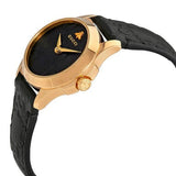 Buy Shop Gucci G Timeless Quartz Black Dial Black Leather Strap Watch For Women - YA126581A USA Online