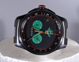 Buy Shop Gucci G Timeless Quartz Black Dial Black Steel Strap Watch for Men - YA126270 USA Online