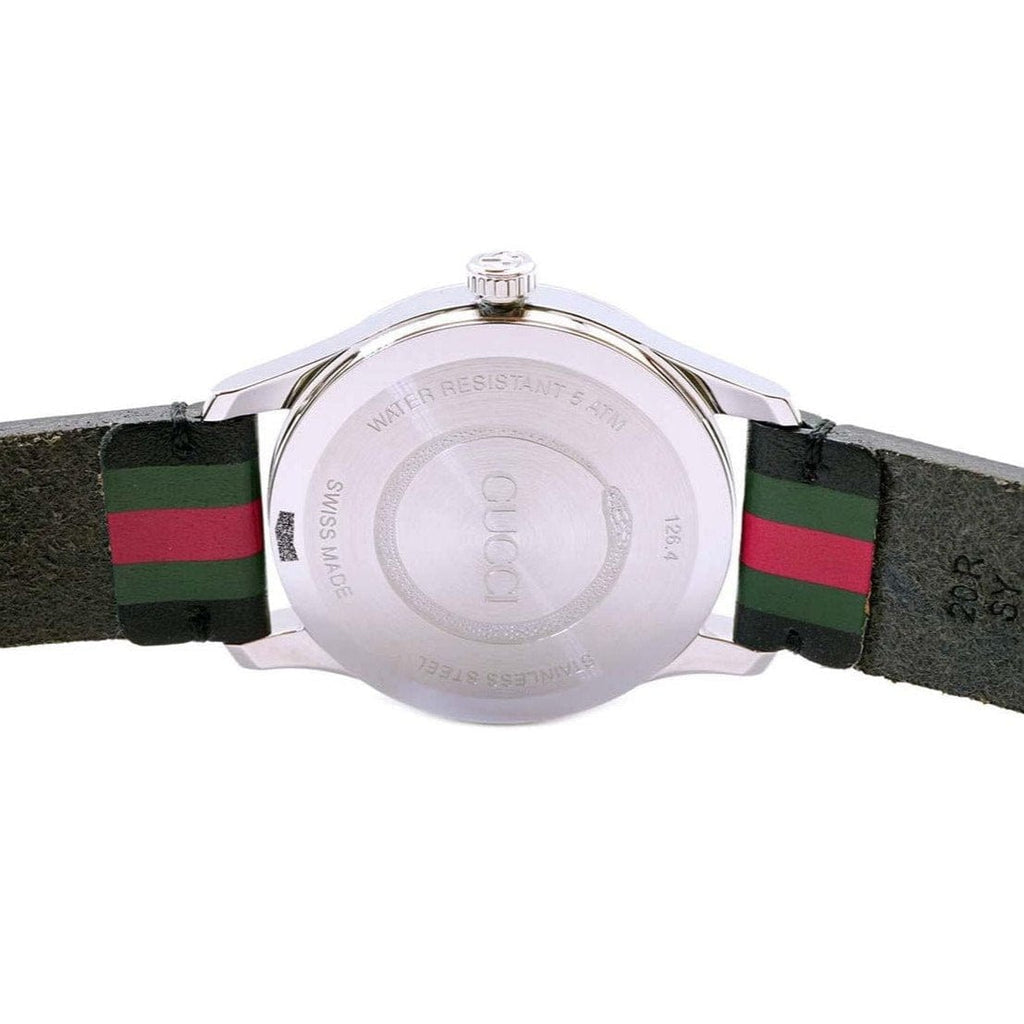 Buy Shop Gucci G Timeless Quartz Black Dial Multicolored Black Leather Strap Watch For Men - YA1264079 USA Online