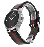 Buy Shop Gucci G Timeless Quartz Black Dial Multicolored Black Leather Strap Watch For Men - YA1264079 USA Online