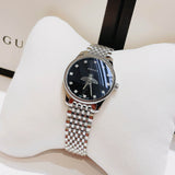Buy Shop Gucci G Timeless Quartz Black Dial Silver Steel Strap Watch For Women - YA1265020 USA Online