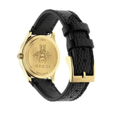 Buy Shop Gucci G Timeless Quartz Blue Dial Black Leather Strap Watch For Men - YA1265018 USA Online