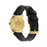 Buy Shop Gucci G Timeless Quartz Blue Dial Black Leather Strap Watch For Men - YA1265018 USA Online