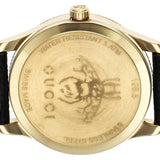 Buy Shop Gucci G Timeless Quartz Blue Dial Black Leather Strap Watch For Men - YA1265018 USA Online